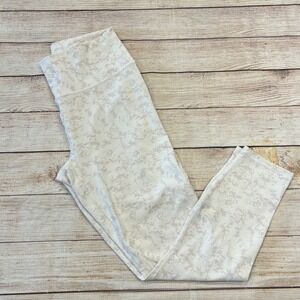 Fabletics PowerHold White Camo Cropped Leggings Women's Athletic Workout‎ Pants